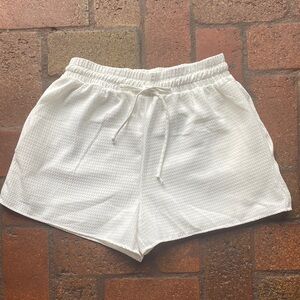 BUCKETLIST White Lined Shorts